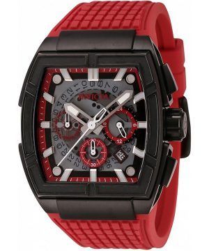 Invicta S1 RAllay Gravity Defier Chronograph Multifunktion Röd Skeleton Dial Quartz 44887 100M herrklocka