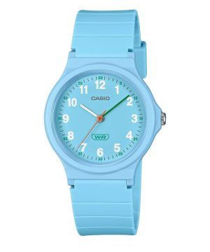 Casio Pop Analog Blå Biobaserat Resin Armband Blå Urtavla Quartz LQ-24B-2B Damklocka