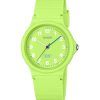 Casio Pop Analog Lime Green Biobaserat hartsband Lime Green Urtavla Quartz LQ-24B-3B Damklocka