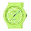 Casio Pop Analog Lime Green Biobaserat hartsband Lime Green Urtavla Quartz LQ-24B-3B Damklocka