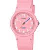 Casio Pop Analog Rosa Biobaserat Resin Armband Rosa Urtavla Quartz LQ-24B-4B Damklocka