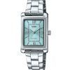 Casio Standard Analog Rostfritt Stål Aqua Blue Dial Quartz LTP-1234DD-2A Damklocka