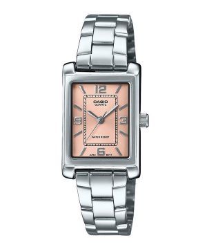 Casio Standard Analog Rostfritt stål Rosa Urtavla Quartz LTP-1234DD-4A Damklocka