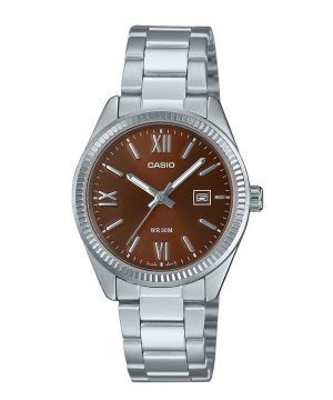 Casio Standard Analog Rostfritt Stål Brun Urtavla Quartz LTP-1302DD-5AV Damklocka