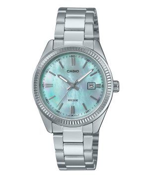 Casio Standard Analog Rostfritt Stål Pärlemorskiva Quartz LTP-1302DS-2AV Damklocka