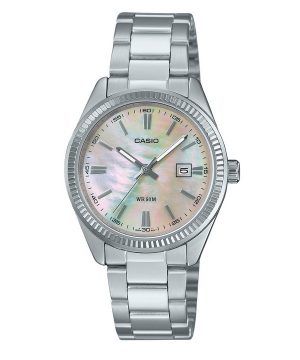 Casio Standard Analog Rostfritt Stål Pärlemorurtavla Quartz LTP-1302DS-4AV Damklocka