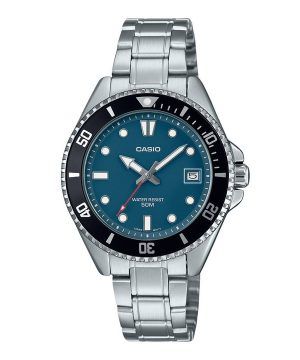 Casio Standard Analog Rostfritt Stål Blå Urtavla Quartz MDV-10D-2A1V Herrklocka