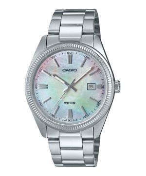 Casio Standard Analog Jon Pläterad Rostfritt Stål Pärlemor Quartz MTP-1302DS-7AV Herrklocka