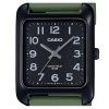 Casio Standard Analog Grön Resin Armband Svart Urtavla Quartz MTP-B175-3BV Herrklocka