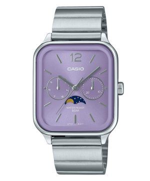 Casio Standard Analog Månfas Rostfritt Stål Lila Urtavla Quartz MTP-M305D-6AV Herrklocka