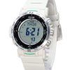 Casio ProTrek Climber Line Digital Vit Bio Based Resin Strap Tough Solar PRW-35-7 100M herrklocka