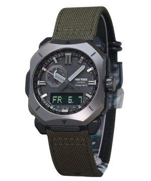 Casio ProTrek Analog Digital Grön Cordura tygrem Grey Dial Tough Solar PRW-6900YB-3 100M herrklocka