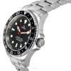 Ratio FreeDiver GMT Series Safir Rostfritt Stål Svart Urtavla Automatisk RTF051 200M Herrklocka