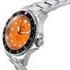 Ratio FreeDiver GMT Series Safir Rostfritt Stål Orange Urtavla Automatisk RTF055 200M Herrklocka