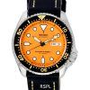 Seiko Automatic Diver's Ratio Black Leather SKX011J1-LS2 200M Herrklocka