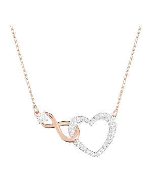 Swarovski Hyperbola Infinity And Heart Mixed Metal Finish Halsband 5518865 För kvinnor