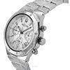 Bulova Classic Precisionist Chronograph Rostfritt stål Silver Urtavla Quartz 96B408 100M herrklocka