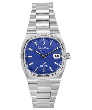 Bulova Classic Super Sevilla 262 kHz Precisionist Rostfritt stål Blue Dial Quartz 96B440 Herrklocka