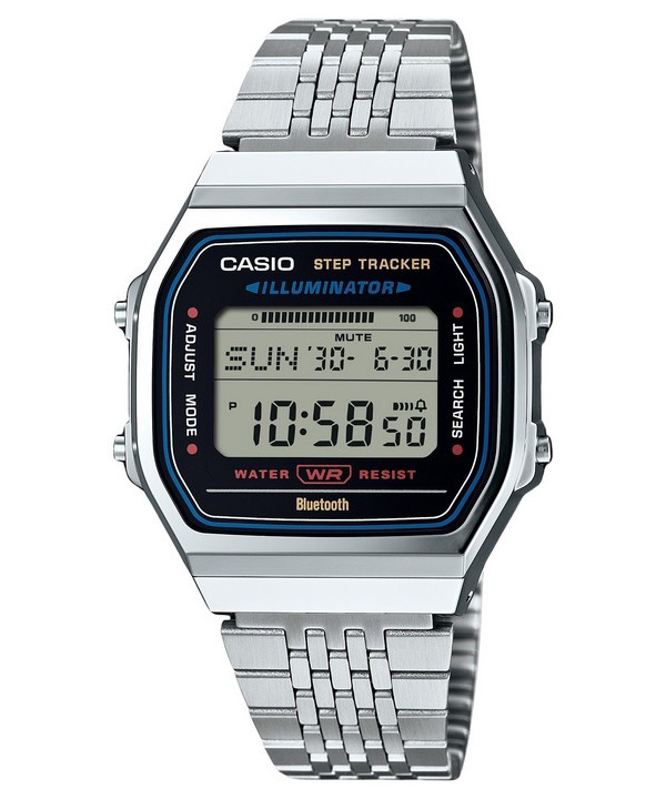 Casio Vintage Digital Smartphone Link i rostfritt stål Kvarts ABL-100WE-1A unisexklocka