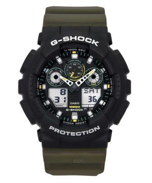 Casio G-Shock Analog Digital Resin Armband Black Dial Quartz GA-100TU-1A3 200M herrklocka