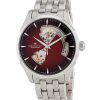 Hamilton Jazzmaster Rostfritt stål Burgundy Open Heart Urtavla Automatisk H32675170 Herrklocka