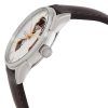 Hamilton Jazzmaster Läderrem Silver Öppen Hjärta Urtavla Automatisk H32675551 Herrklocka