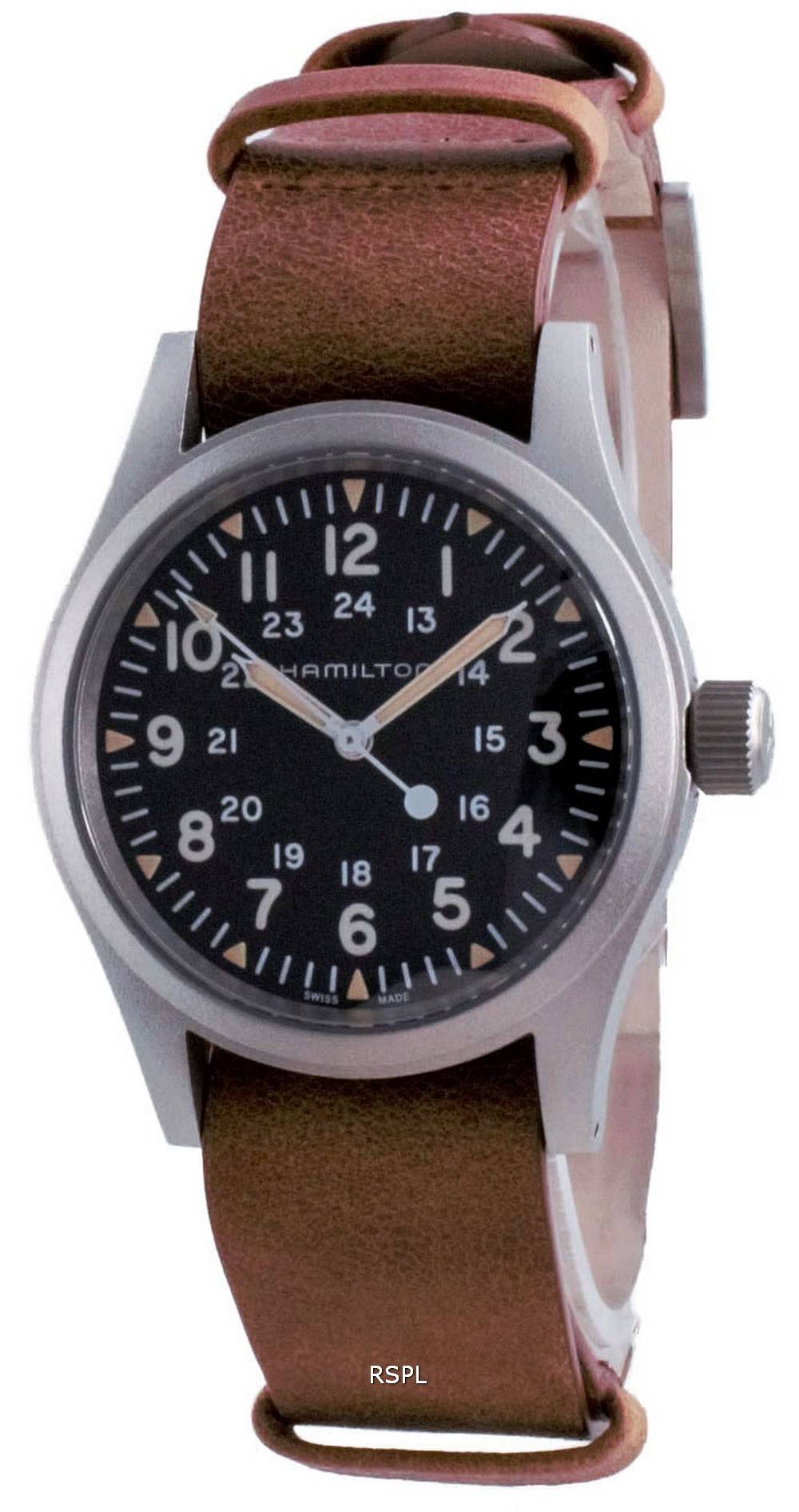 Hamilton Khaki Field Black Dial Mechanical H69439531 Herrklocka