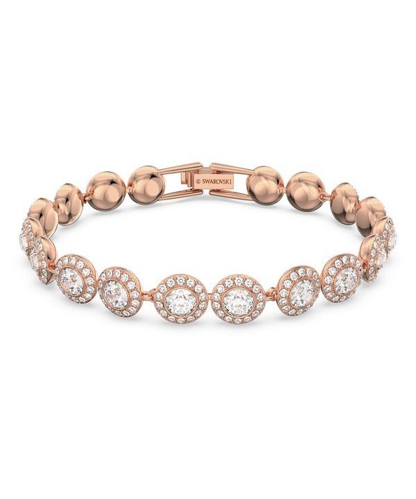 Swarovski Una Angelic klara kristAllaer och roséguld pläterat tennisarmband 5240513 för kvinnor