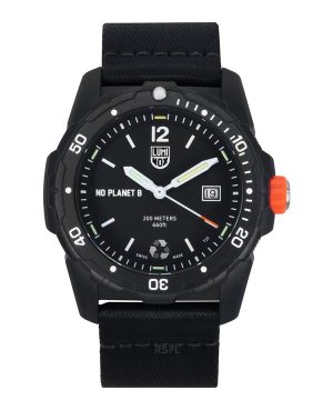 Luminox Bear Grylls Survival ECO NO PLANET B Återvunnen plastrem Quartz Diver&#39,s XB.3722.ECO 200M herrklocka