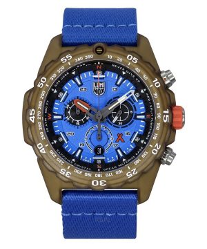 Luminox Bear Grylls Survival Master ECO Tide Chronograph Blue Dial Quartz Diver&#39,s XB.3743.ECO 200M herrklocka