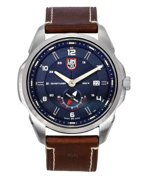 Luminox Atacama Adventurer Field Läderrem Blue Dial Quartz Diver&#39,s XL.1763 200M herrklocka