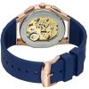 Bulova Marc Anthony CURV Chronograph gummiband Blue Dial Quartz 97A185 Herrklocka