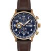 AVI-8 Hawker Hurricane Classic Chronograph Läderrem Admiral Blue Dial Quartz AV-4011-0O herrklocka