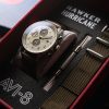 AVI-8 Hawker Hurricane Classic Chronograph Khaki Dial Quartz AV-4011-1B Herrklocka med extra rem