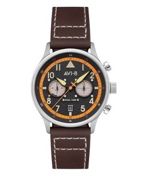 AVI-8 Hawker Hurricane Carey Dual Time Imperial War Museums Edition Black Dial Quartz AV-4088-07 Herrklocka