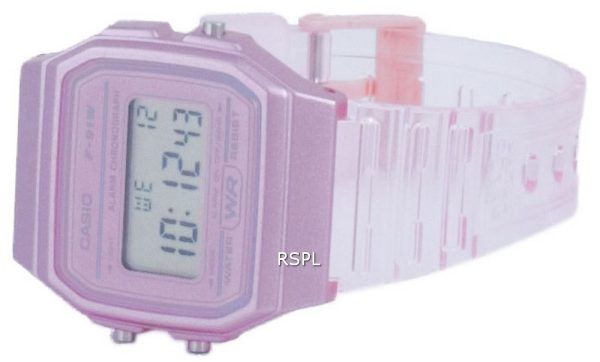 Casio Youth Pink Resin Digital F-91WS-4 F91WS-4 Unisex klocka