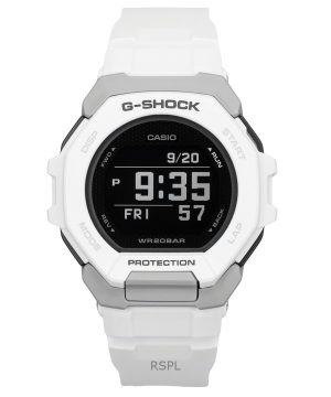 Casio G-Shock G-Squad Digital Smartphone Link Vit Bio-baserat harts Quartz GBD-300-7 200M herrklocka