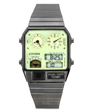 Citizen Analog Digital Dual Time Rostfritt Stål Grön Urtavla Quartz JG2147-85X Herrklocka