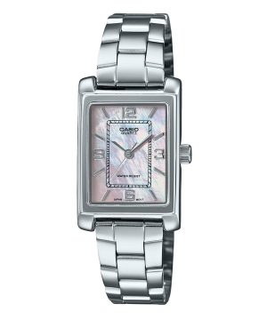 Casio Standard Analog Rostfritt Stål Pärlemorurtavla Quartz LTP-1234DS-4A Damklocka