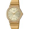 Casio Analog Gold Tone Rostfritt stål Champagne Urtavla Quartz MQ-24G-9E Herrklocka