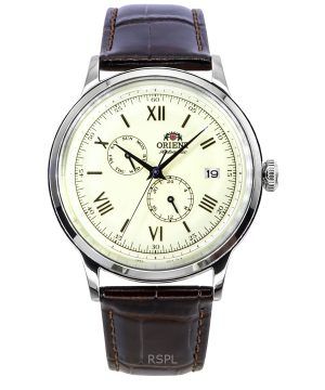 Orient Classic Bambino Version 8 Läderrem Beige Urtavla Automatisk RA-AK0702Y Herrklocka