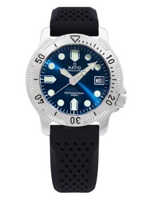 Ratio FreeDiver Professional Sapphire Blue Sunray Dial Kvarts RTF023 200M herrklocka