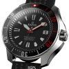 Ratio FreeDiver X Marine Black With Black Ceramic Inlay Automatic Diver RTX001 200M herrklocka