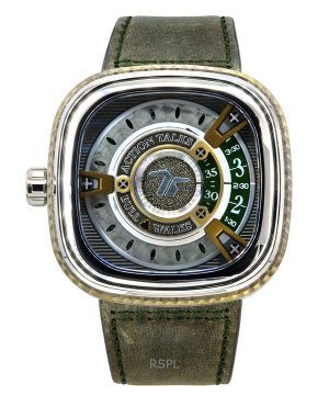 Sevenfriday M-Series NFC-aktiverad läderrem Brun Urtavla Automatisk M2/05 SF-M2-05 Herrklocka