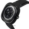 Sevenfriday T-Series NFC-aktiverad läderrem Svart Skeletturtavla Automatisk T1/04 SF-T1-04 herrklocka