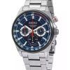 Seiko Conceptual Chronograph Rostfritt stål Blue Dial Quartz SSB407P1 100M herrklocka