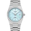 Tissot T-Classic PRX Powermatic 80 rostfritt stål Ice Blue Urtavla Automatisk T137.207.11.351.00 100M Damklocka