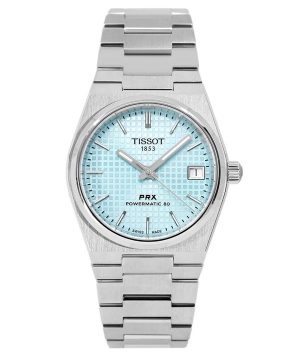 Tissot T-Classic PRX Powermatic 80 rostfritt stål Ice Blue Urtavla Automatisk T137.207.11.351.00 100M Damklocka