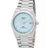 Tissot T-Classic PRX Powermatic 80 rostfritt stål Ice Blue Urtavla Automatisk T137.207.11.351.00 100M Damklocka