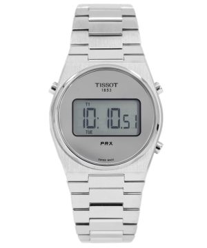 Tissot T-Classic PRX Digital rostfritt stål Silver Mirror Urtavla Quartz T137.263.11.030.00 100M unisexklocka